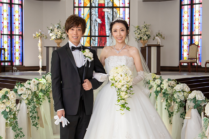 嶋田様ご夫妻挙式の様子1